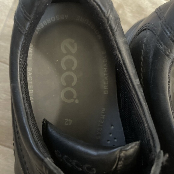Ecco Hydromax Golf Shoes Size‎ EU 42 Black Men Spikes US 8.5 - Picture 2 of 10